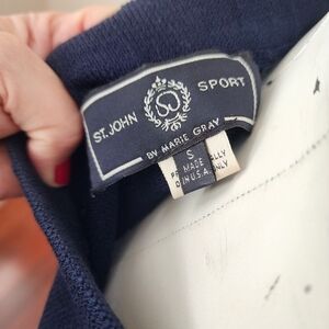 St. John Sport Women's Navy Jacket And Skirt